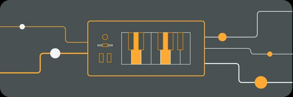 Illustrative image for post Composing Music with AI Using AWS Cloud Technology